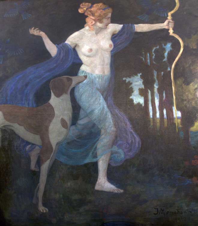 Diana, Göttin der Jagd, 1910